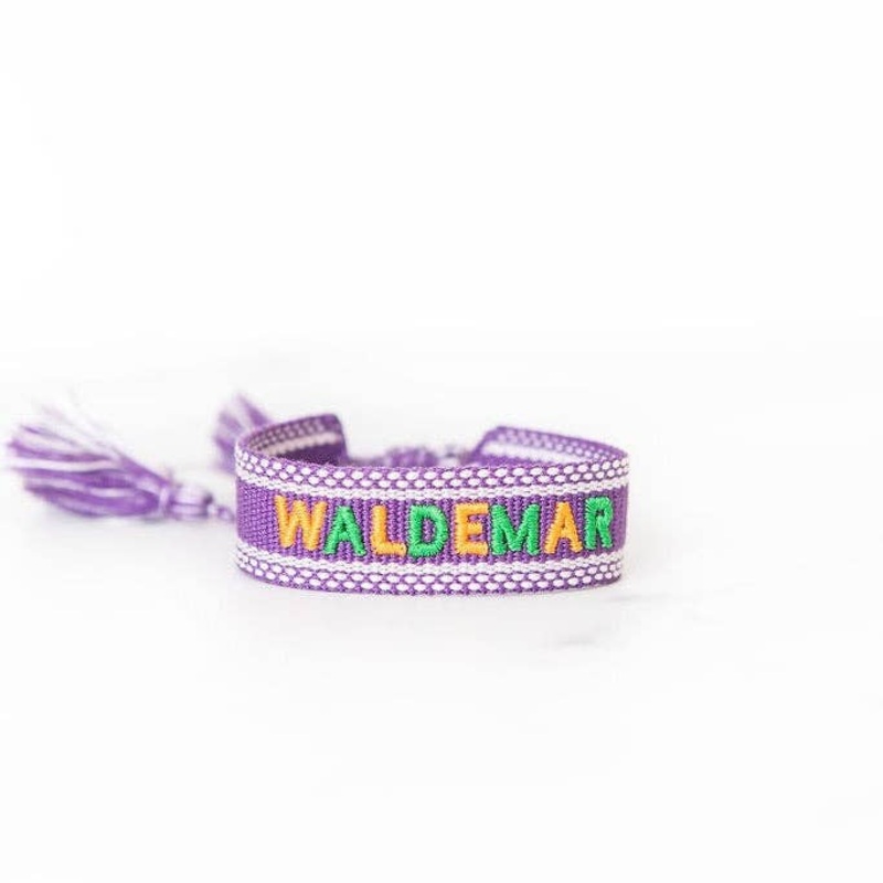 Waldemar Embroidered Tassel Bracelet