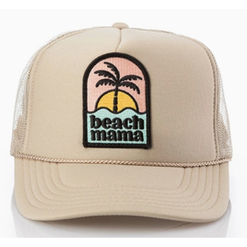 Beach Mama Patch Trucker Hat