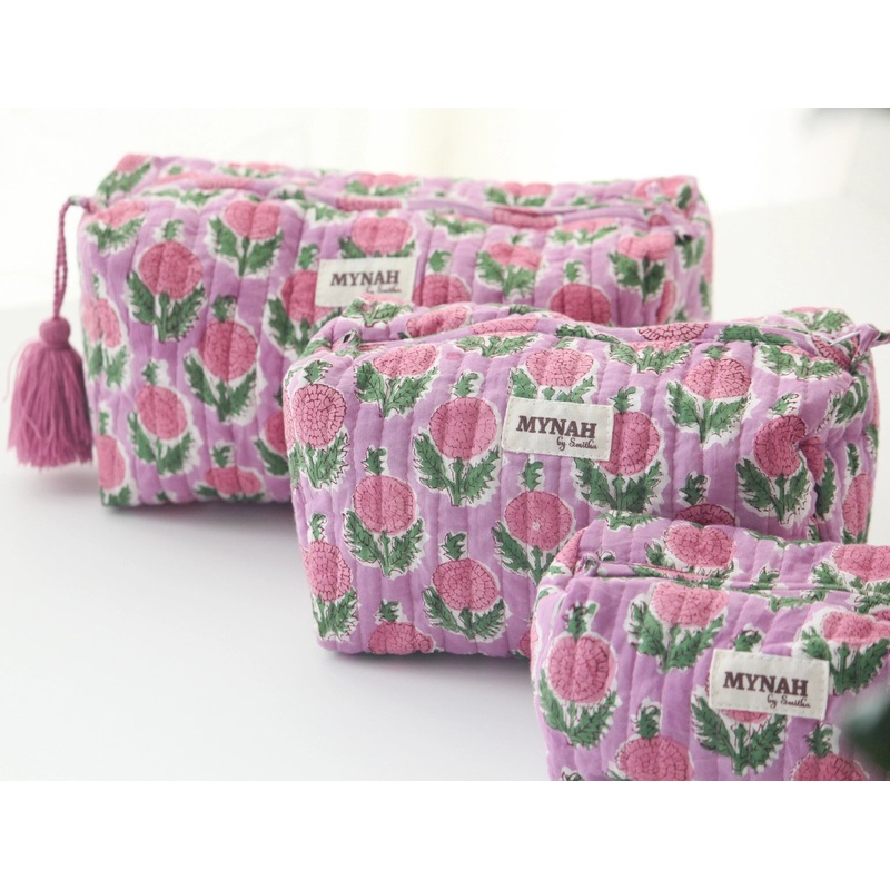 Berry Smoothie Floral Travel/Make Up/Organizer