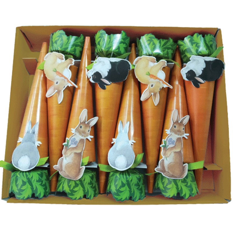 Bunnies & Carrots Luxury Cone Crackers