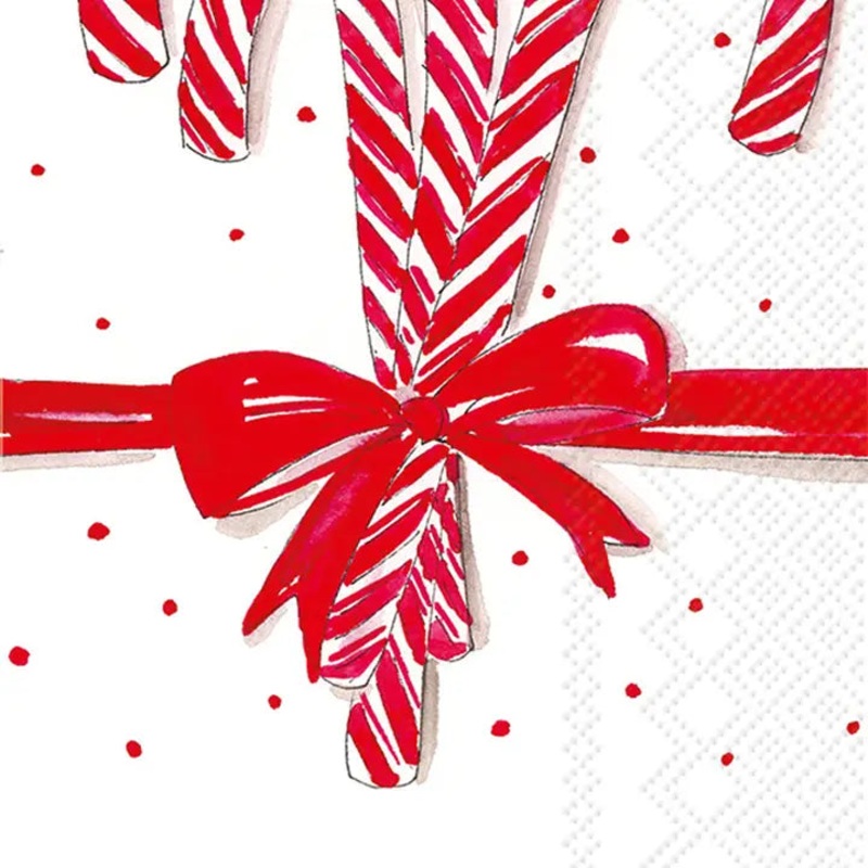 Candy Canes Christmas Guest Napkins