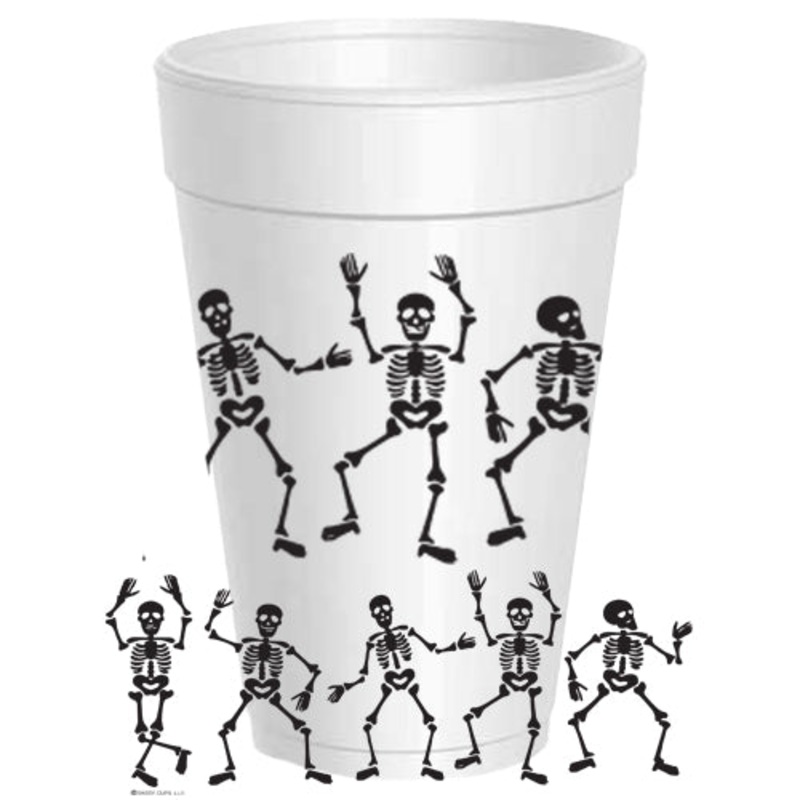 Dancing Skeletons Foam Cups