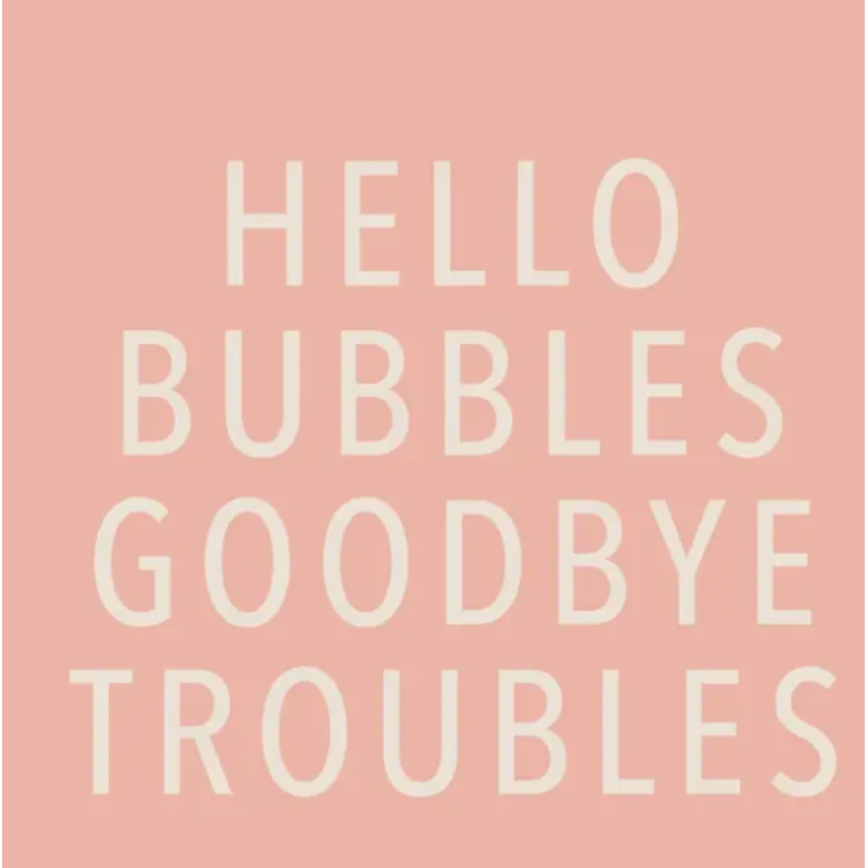 Hello Bubbles - 20ct Funny Cocktail napkins- 20ct