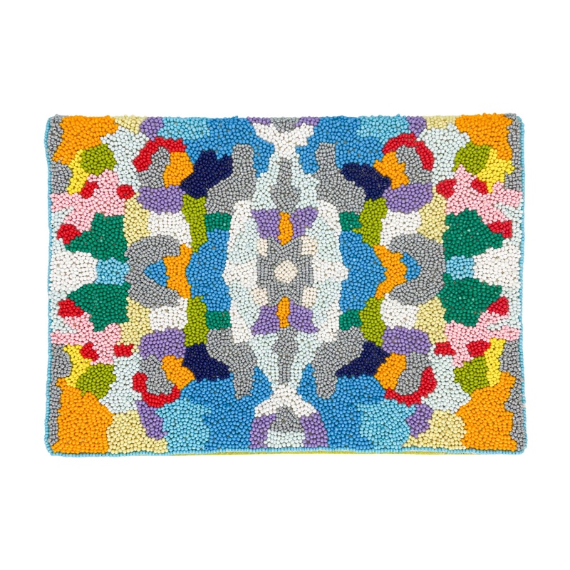 Indigo Girl Blue Beaded Clutch