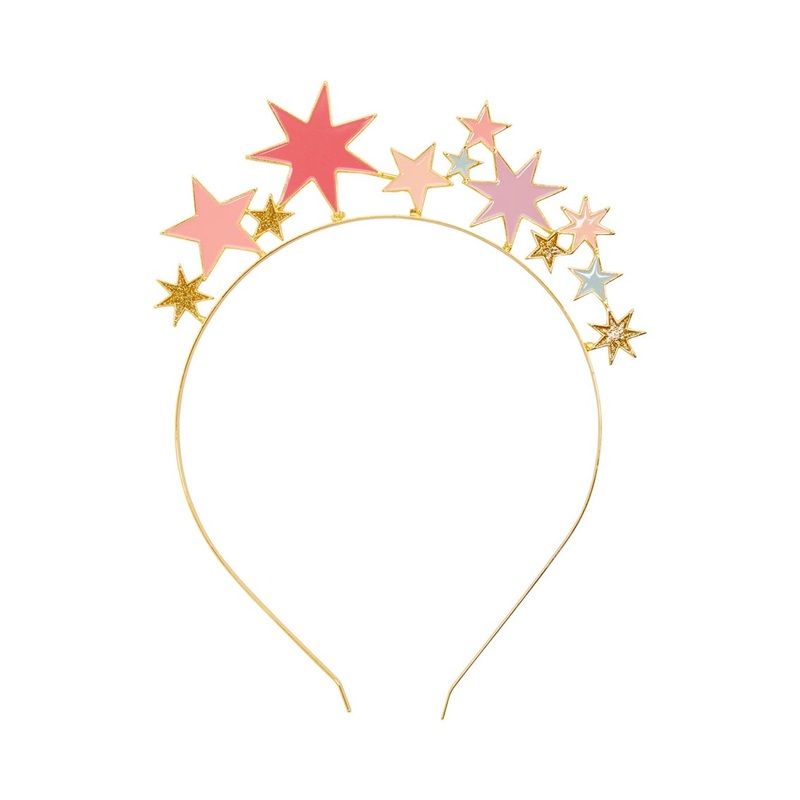 Pink & Gold Star Headband