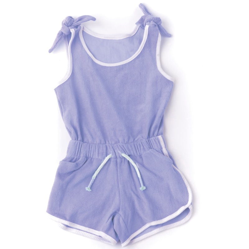 Terry Romper Purple