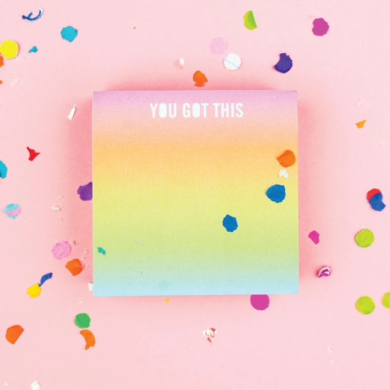 You Got This Sticky Note Cube