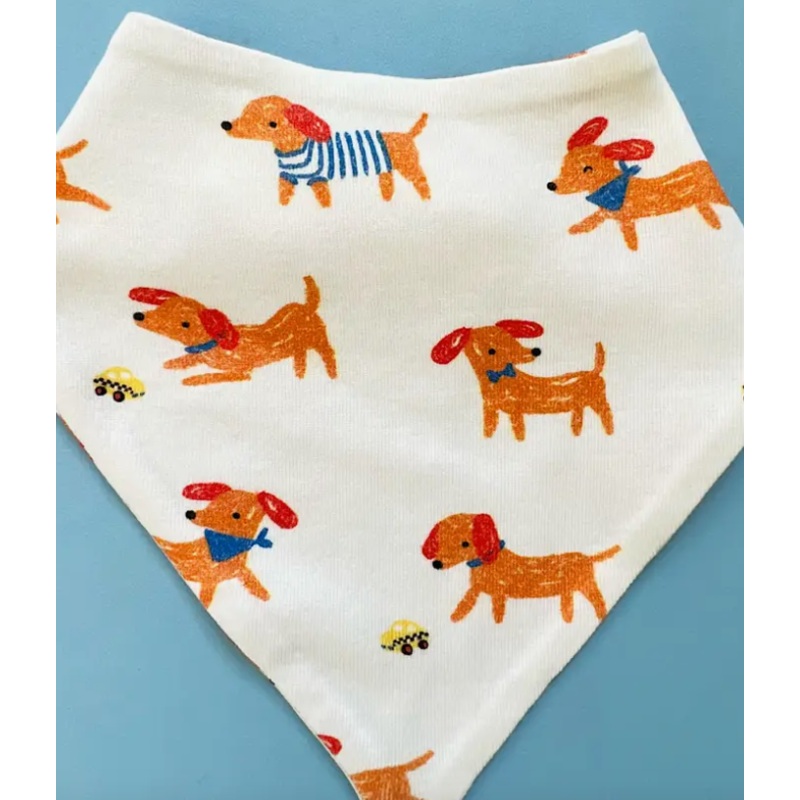 Baby Kerchief Bib-Dogs (Handmade)