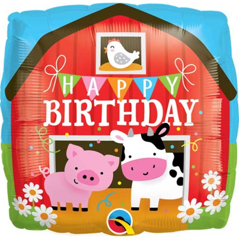 Birthday Barn Foil Balloons