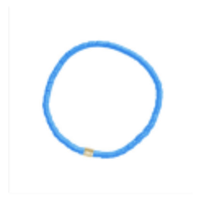 Blue Cabrillo Vinyl Disc Stretch Bracelet