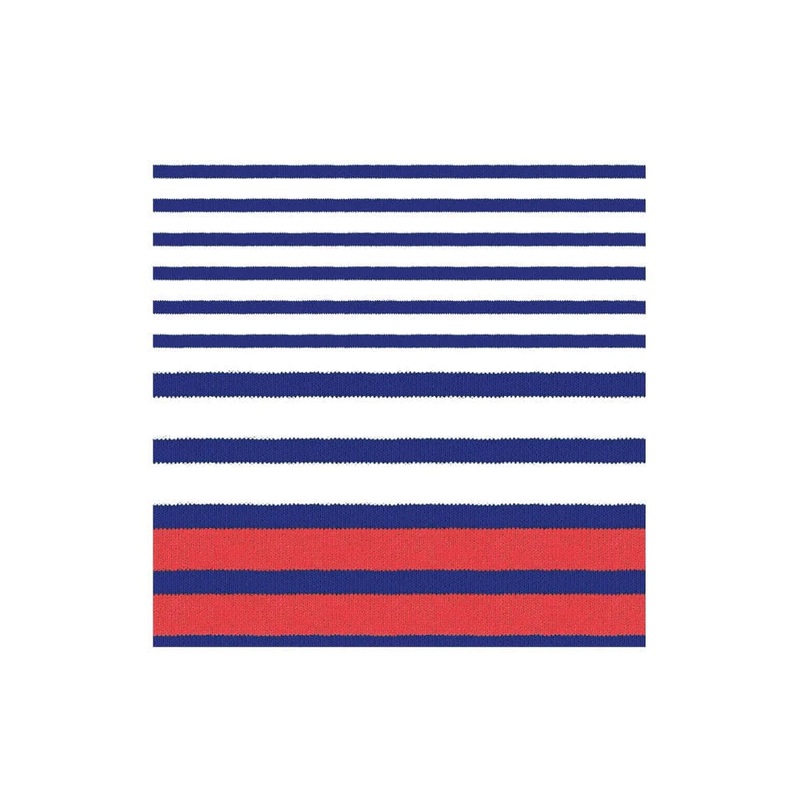 Breton Stripe Cocktail Napkins in Blue