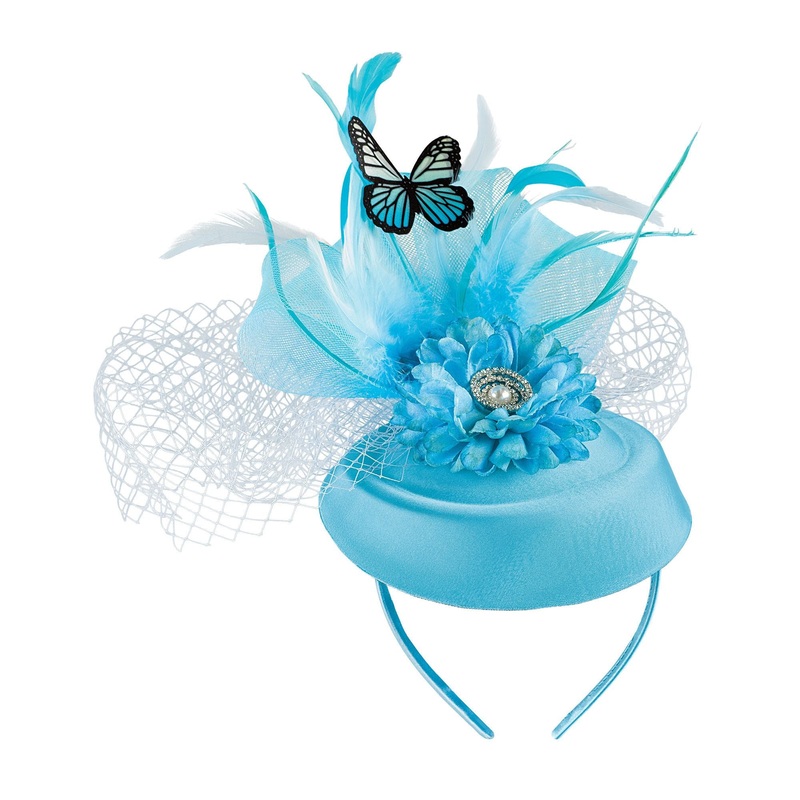 Derby Teal Fascinator Headband