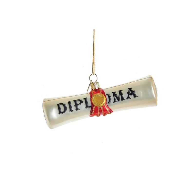 Diploma Glass Ornament