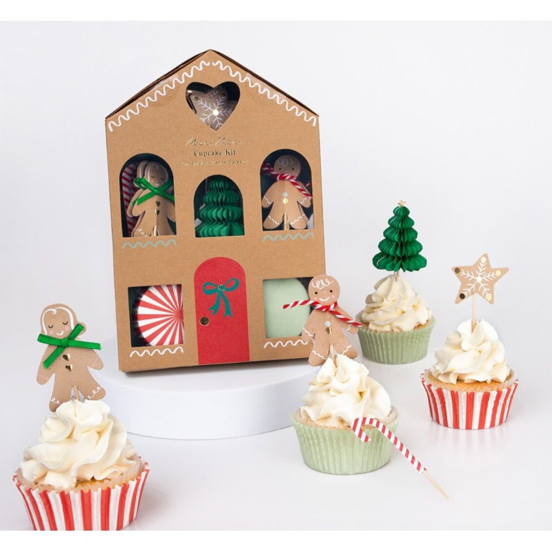 Gingerbread Cupcake Kit (x 24 toppers