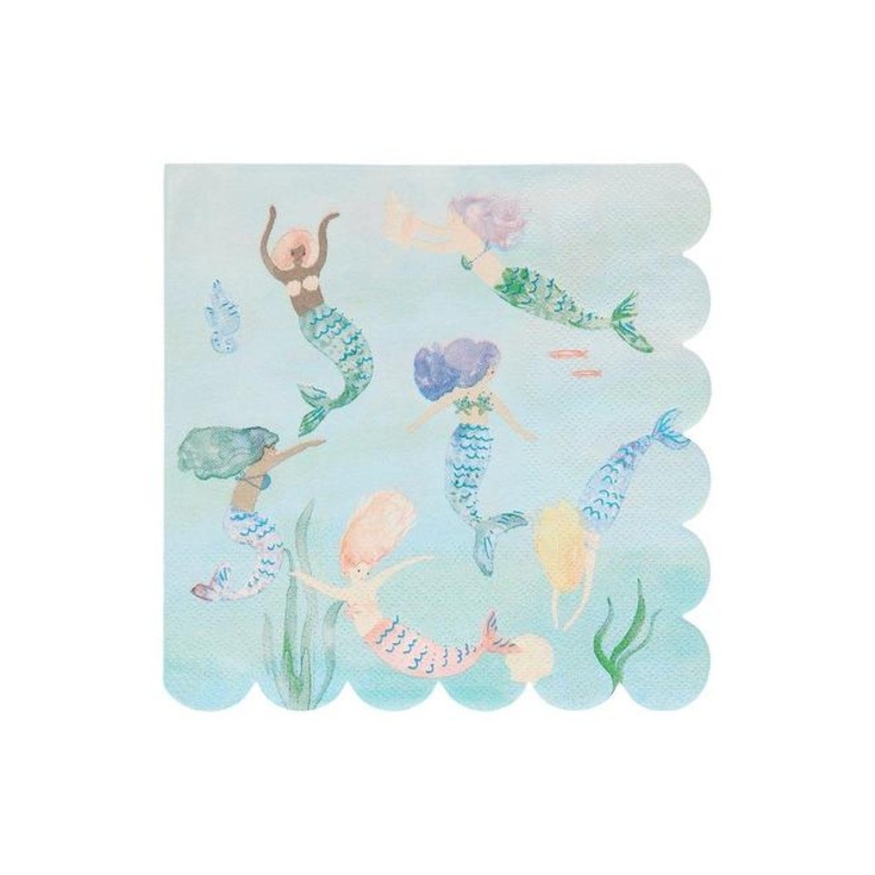 Mermaids Swimming Plates & Napkins