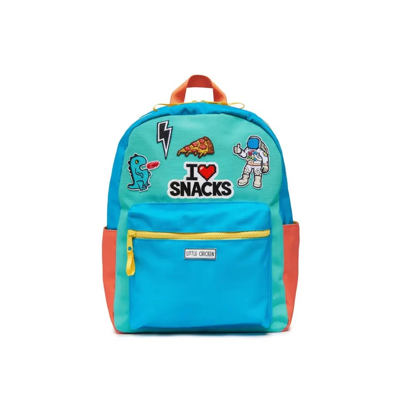Colorful Kids Backpack w/ Patches
