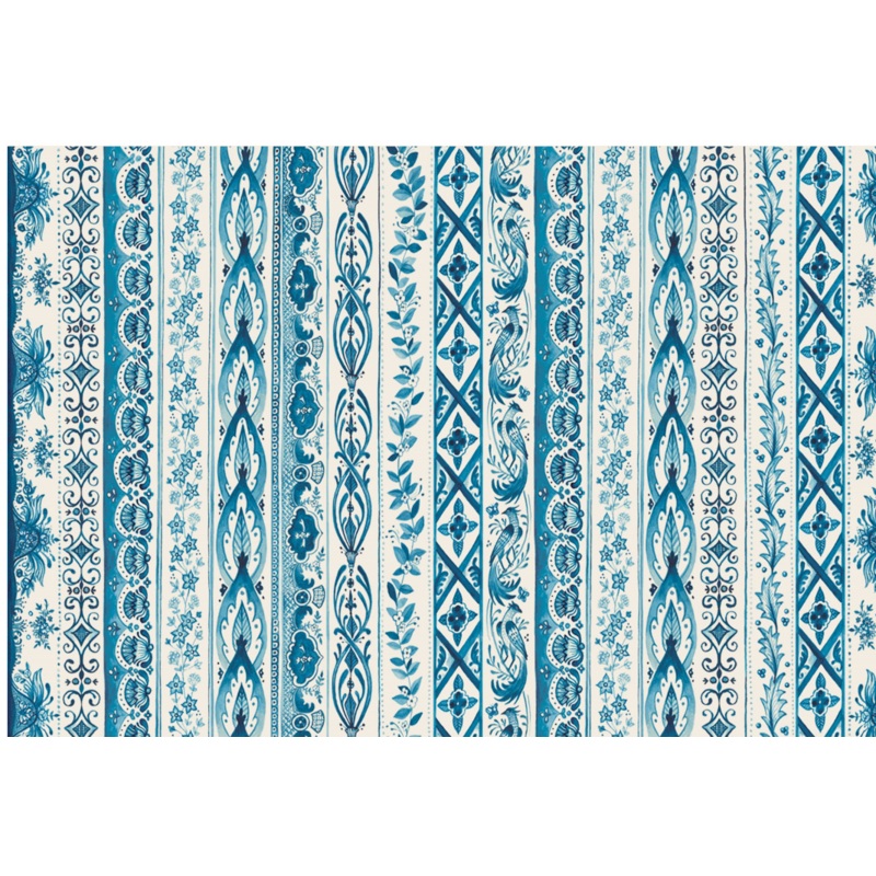 INDIGO CHINTZ PLACEMAT - PAD OF 24 SHEETS