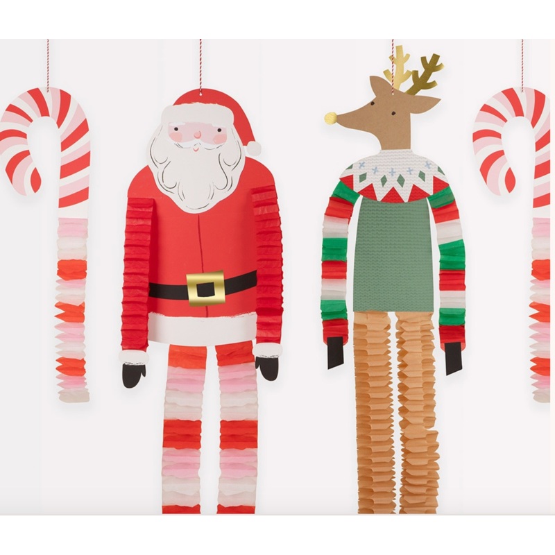 Long Legged Santa & Reindeer Decorations