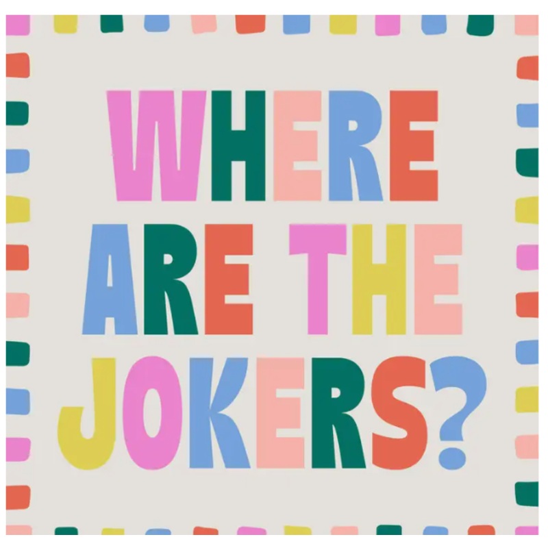 Mahjong Cocktail Funny Napkin | Jokers