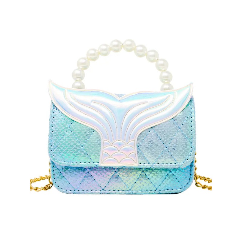 Mermaid Tail Pearl Handle Bag