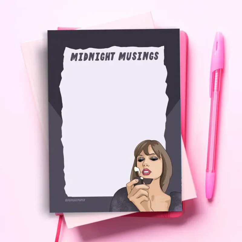 Midnights Taylor Swift Funny Notepad