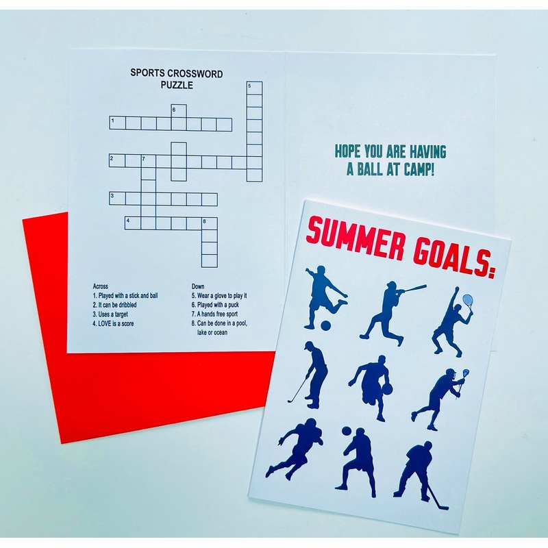 Summer Goals Camp Greeting Card
