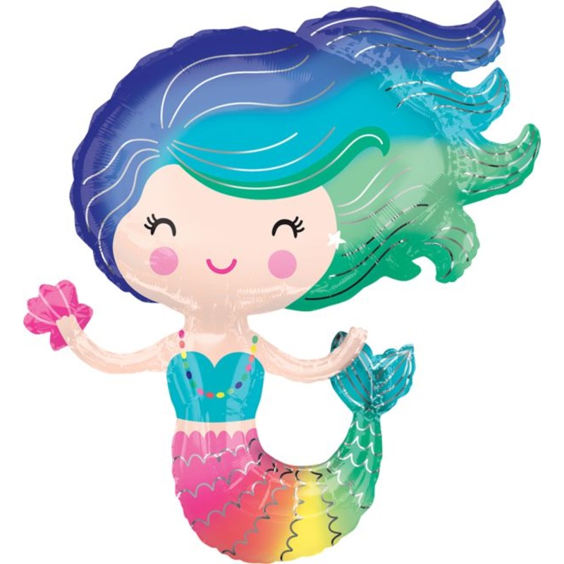 Anagram 30" Colorful Mermaid Balloon