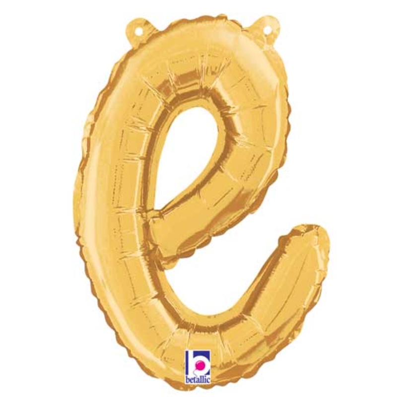 Betallic 14" Script Letter "e" Gold