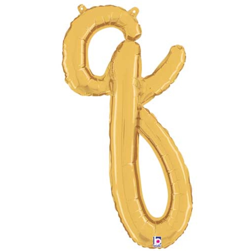 Betallic 24" Script Letter "q" Gold