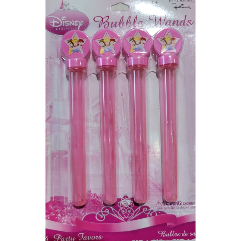 Disney Princess Bubble Wands 4pc