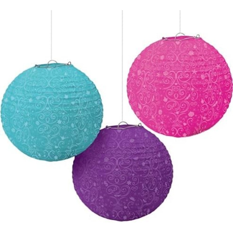 Disney Princess Round Paper Lanterns 3pc