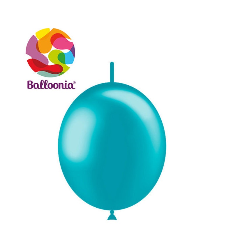 Balloonia 12" Decolink Metallic Turquoise 50ct