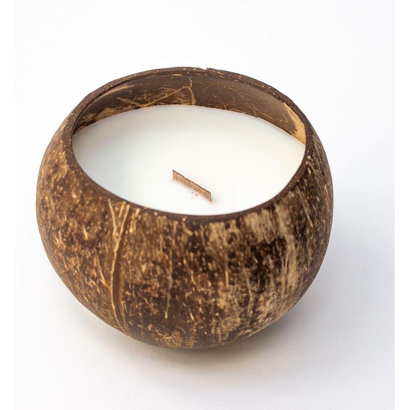 Coconut Shell Candle,Candle of Natural Soy Wax, 100% Biodegradable Candle for Home, Valentine's Day