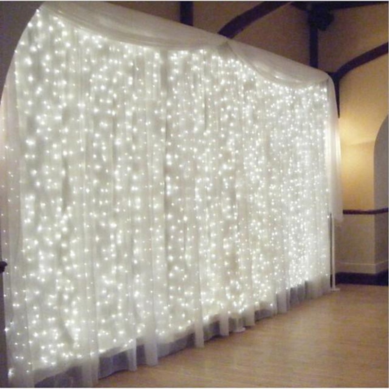 Curtain Lights with Remote, 8 Modes Curtain String Lights for Bedroom