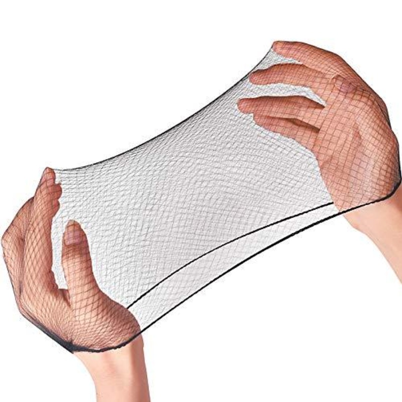 Hair Net 100 Pcs, 20 Inches Hair Nets Elasticity Invisible Elastic Mesh for Food Service, Ballet Bun, Sleeping, Women and Wig (100, Black)