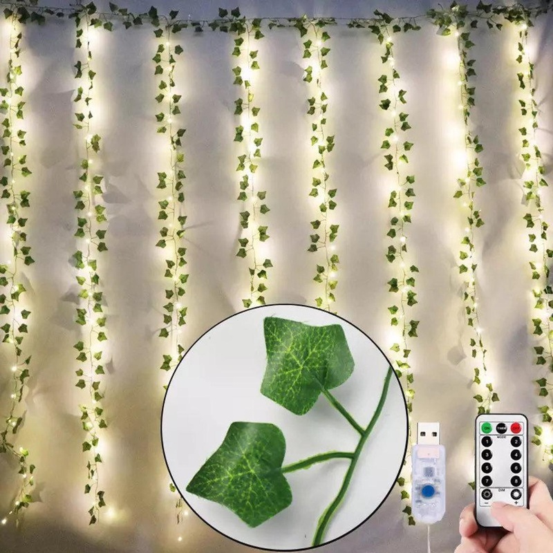 HOME LIGHTING Window Curtain String Lights