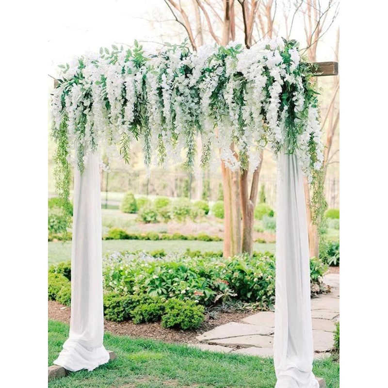 Wisteria Hanging Flowers  Fake Flower Garland Artificial Wisteria Vines Wedding Party Wall Decorations