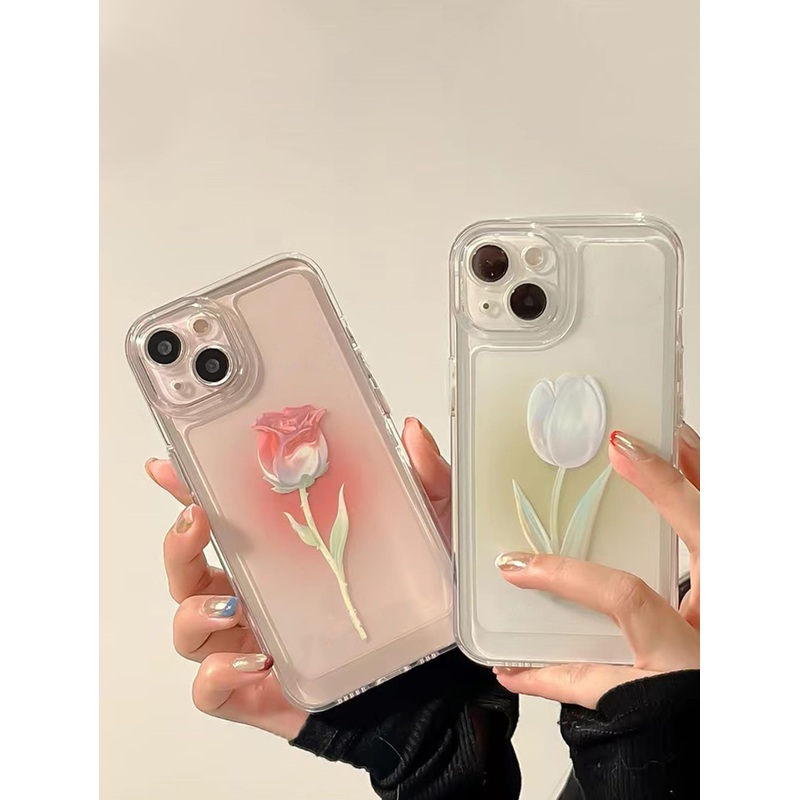 2pcs Floral Print Phone Case