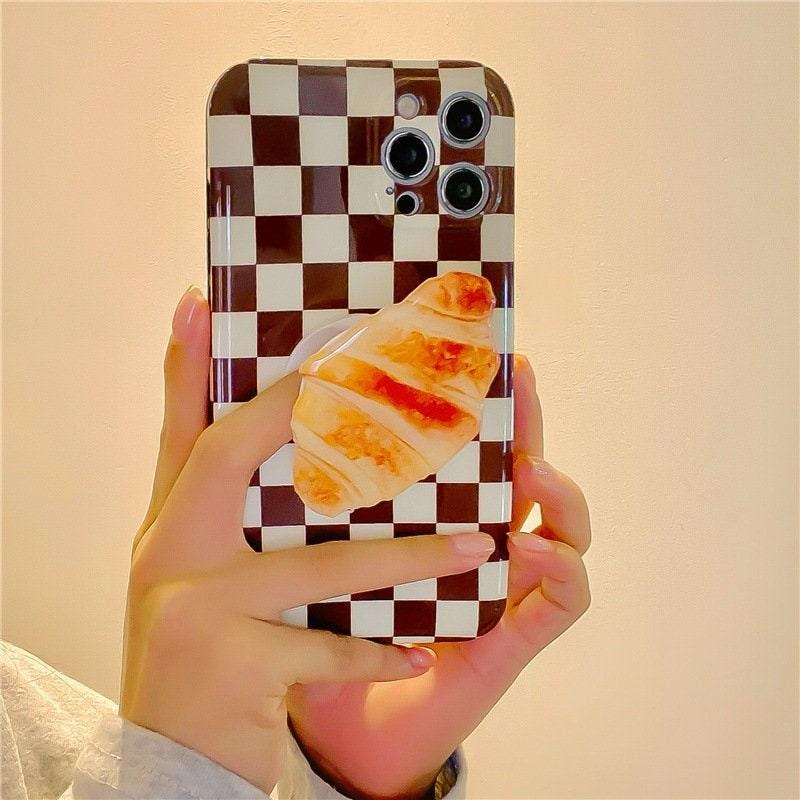 Checkerboard Croissant iPhone 14 iPhone 13 Case iPhone 12 Pro iPhone 11 Case iPhone 11 pro