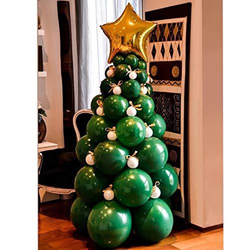 Christmas Balloon Garland Arch kit 96 Pieces Christmas tree Balloons for Christmas Party Decorations