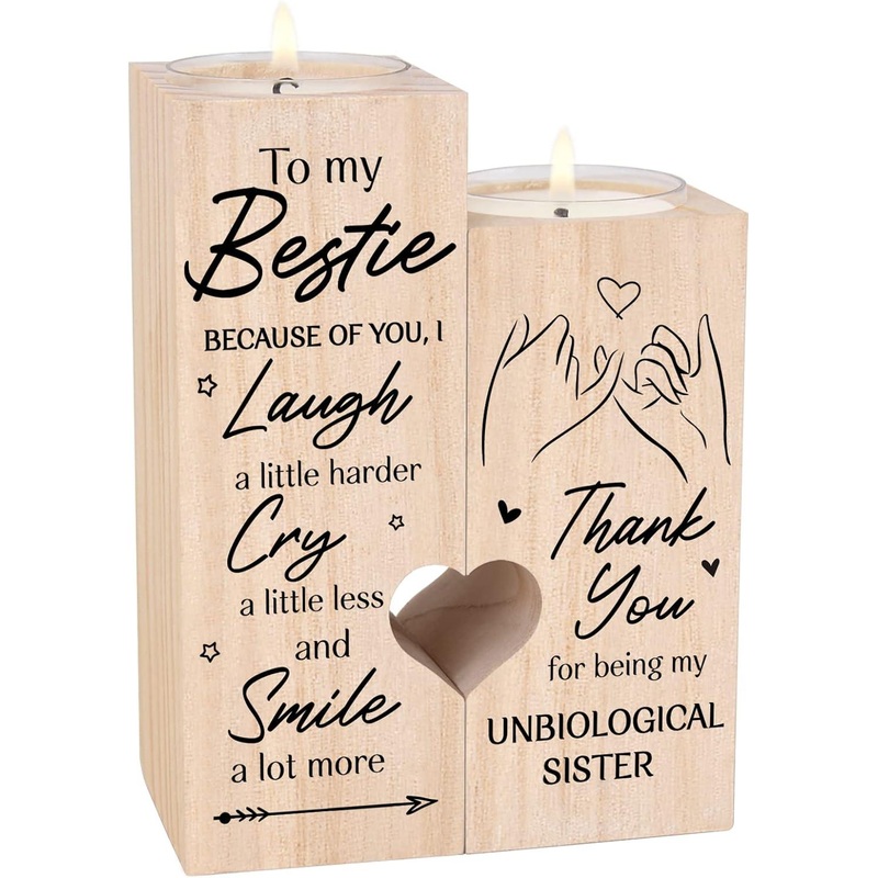 Gifts for Women, Best Friend Birthday Gifts, Candlestick Holders - Friendship Gifts, Birthday Gifts for Women