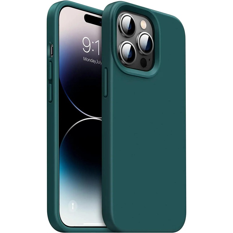 iPhone 14 Pro Max Silicone Case, [Military Grade Drop Protection] Anti-Scratch Microfiber Lining