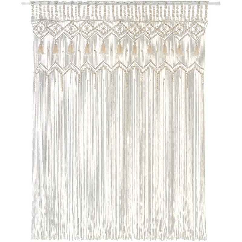 Macrame Curtain Large Boho Woven Wall Hanging Window Curtains
