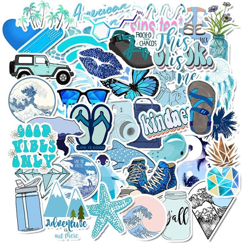 50pcs Scrapbook Stickers,Cute Decorative Masking Stickers for Personalize Laptop Scrapbook Daily Planner and Crafts