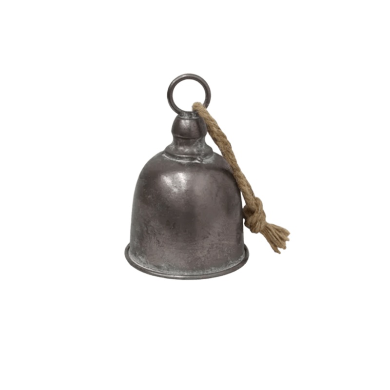 Bell Short Pewter Iron 15cm