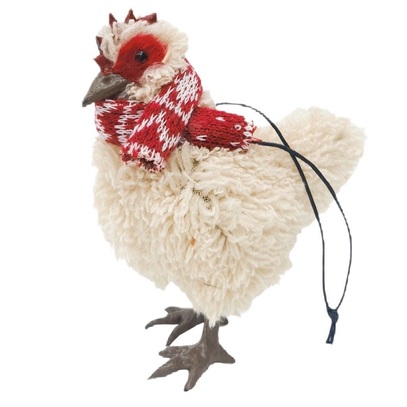Chicken Fluffy Hanging 11cm