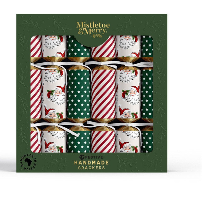 Crackers Santa Retro 12 Pack