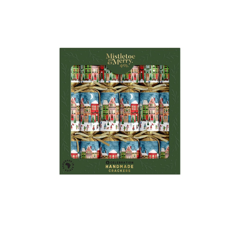 Crackers Village Scene 6 pack