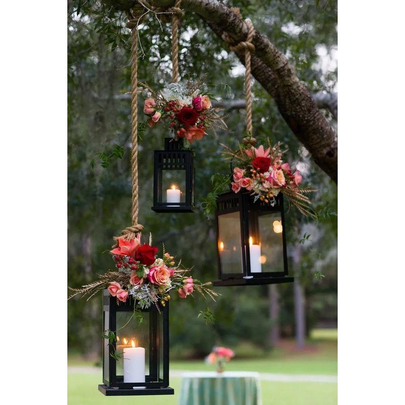 Decorative Lanterns Candle Light Candles 9"  for Wedding Reception
