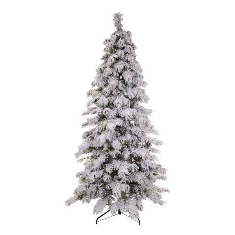 Flocked Pine Pre-Lit 2.75m
